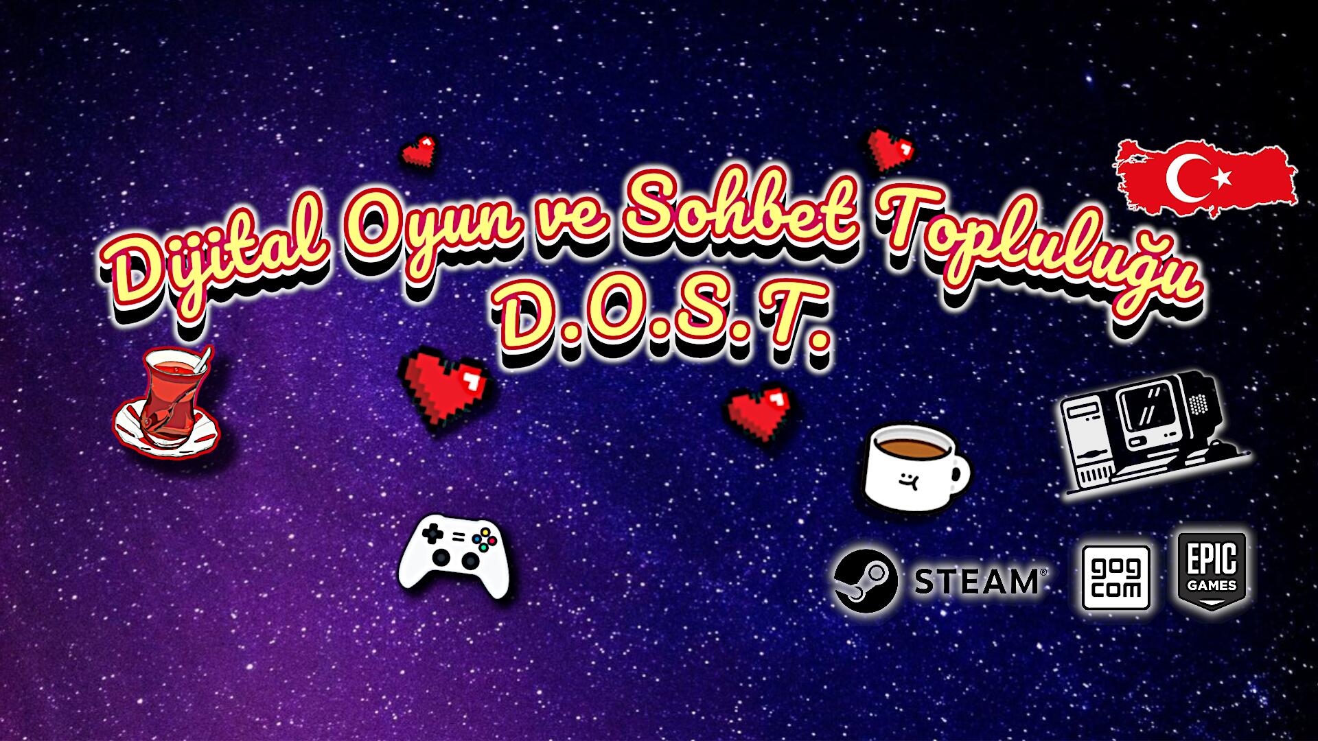 Discovery splash banner for Dijital Oyun ve Sohbet Topluluğu Discord server