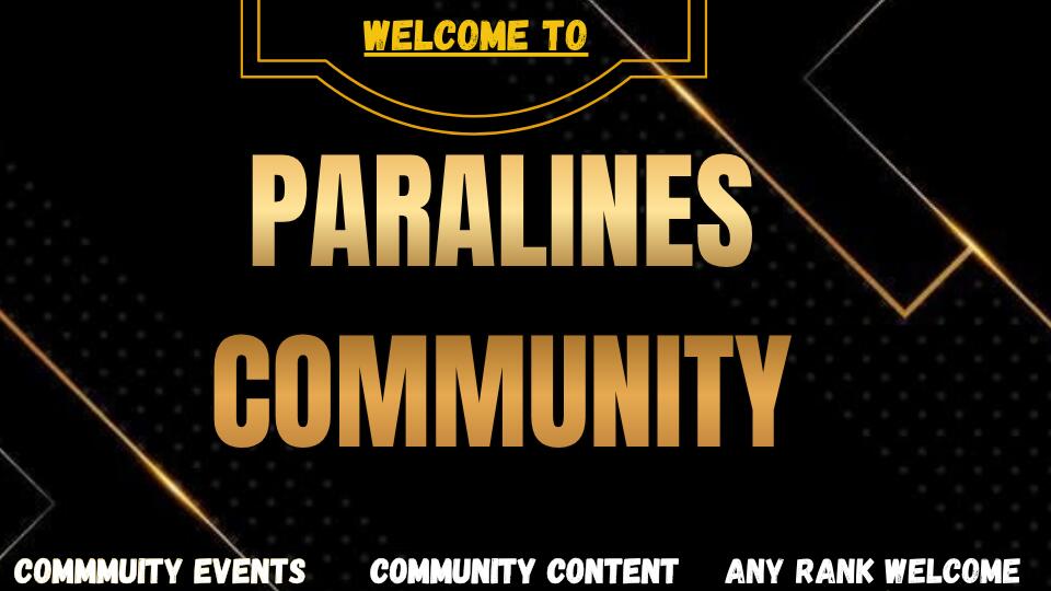 Discovery splash banner for Paralines Community Discord server