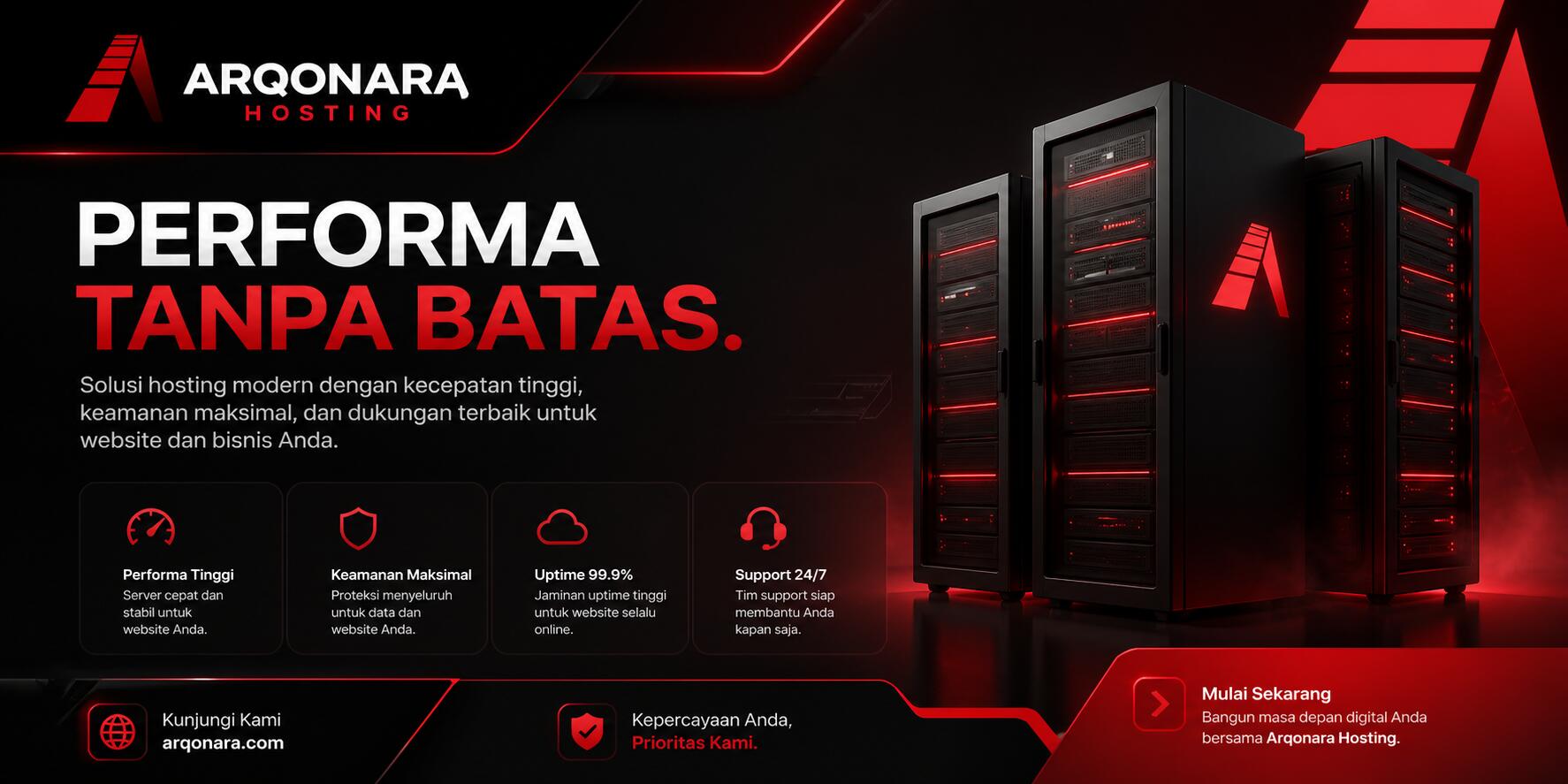 Discovery splash banner for arqonara.com | Indomitable Hosting Discord server