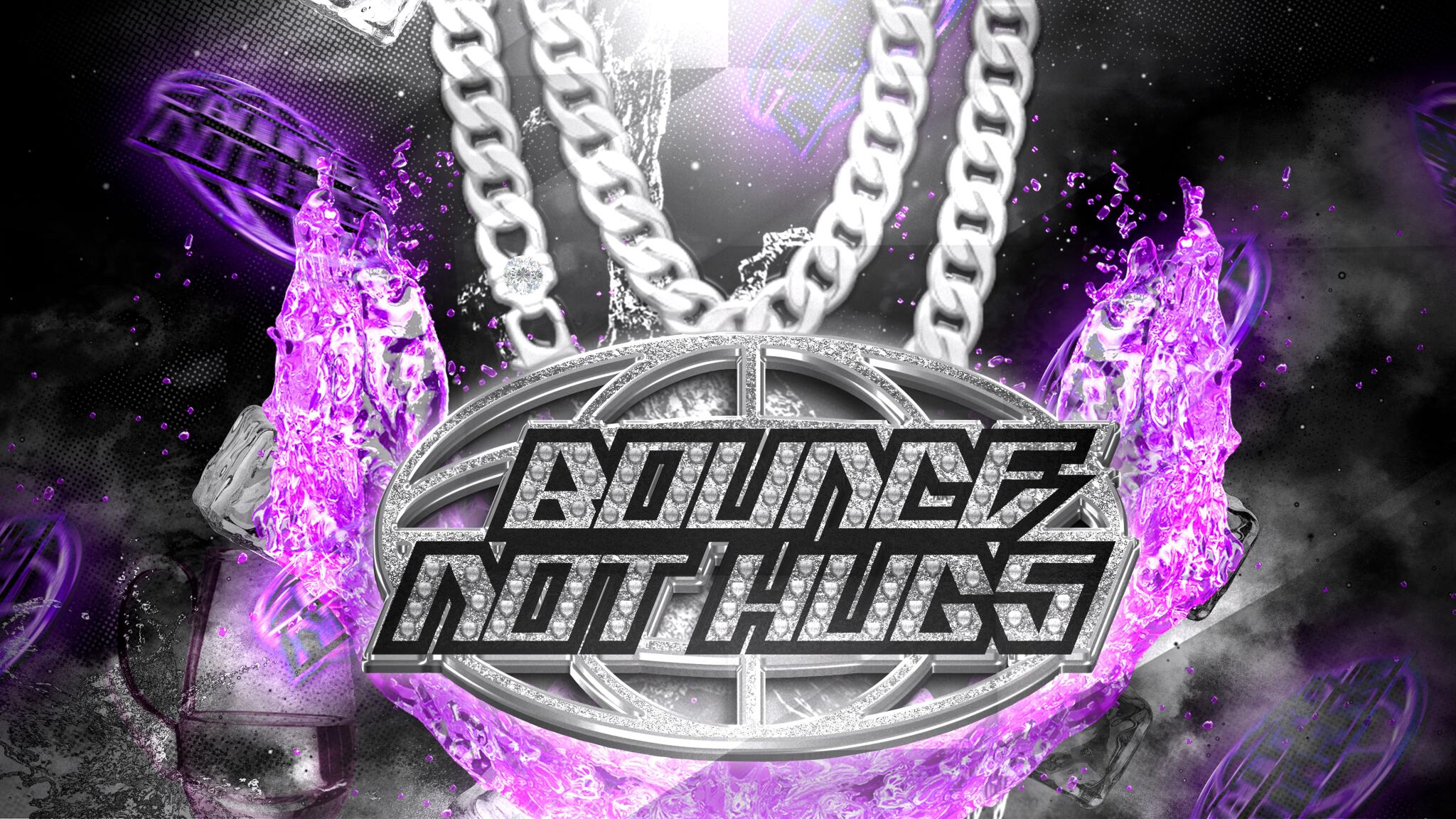 Discovery splash banner for BOUNCE NOT HUGS Discord server