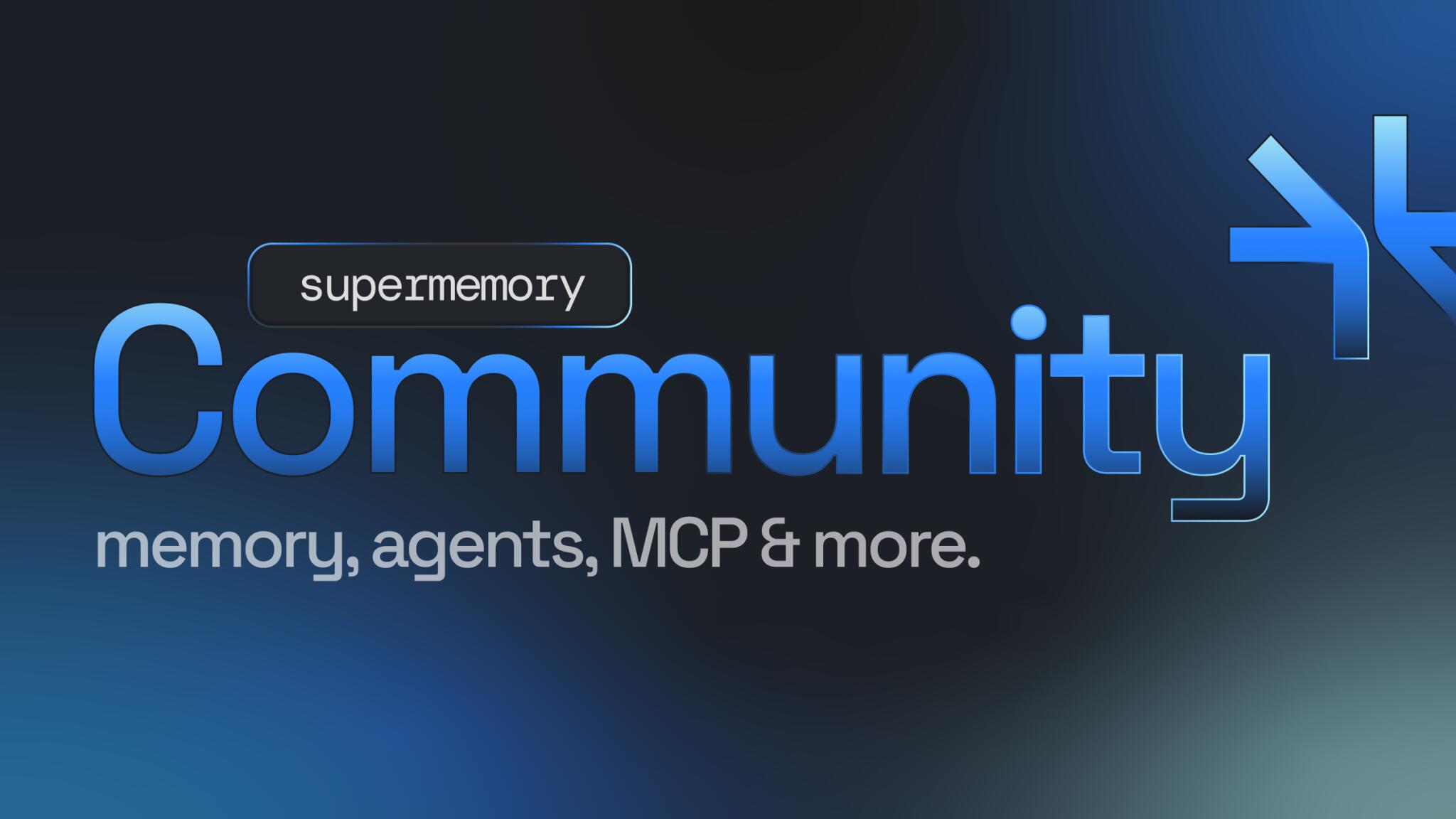 Discovery splash banner for supermemory Dev Hub Discord server
