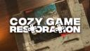 Discovery splash banner for Cozy Game Restoration Discord server