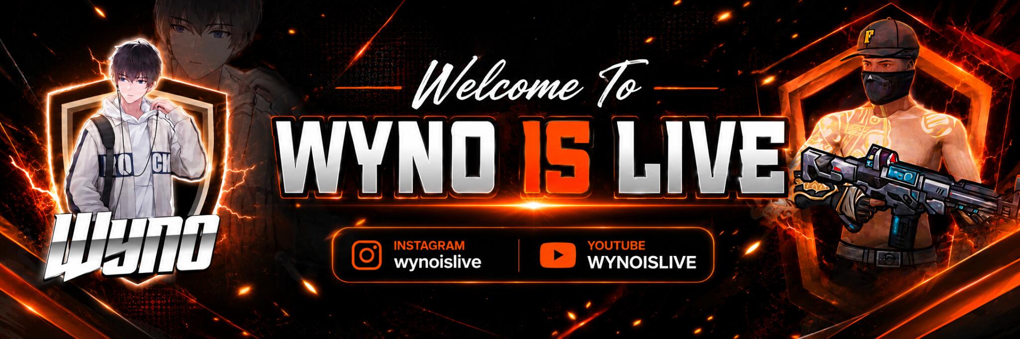 Discovery splash banner for WYNO IS LIVE Discord server