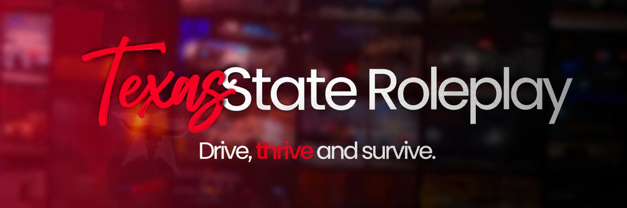 Discovery splash banner for 🐂 Texas State Roleplay Discord server