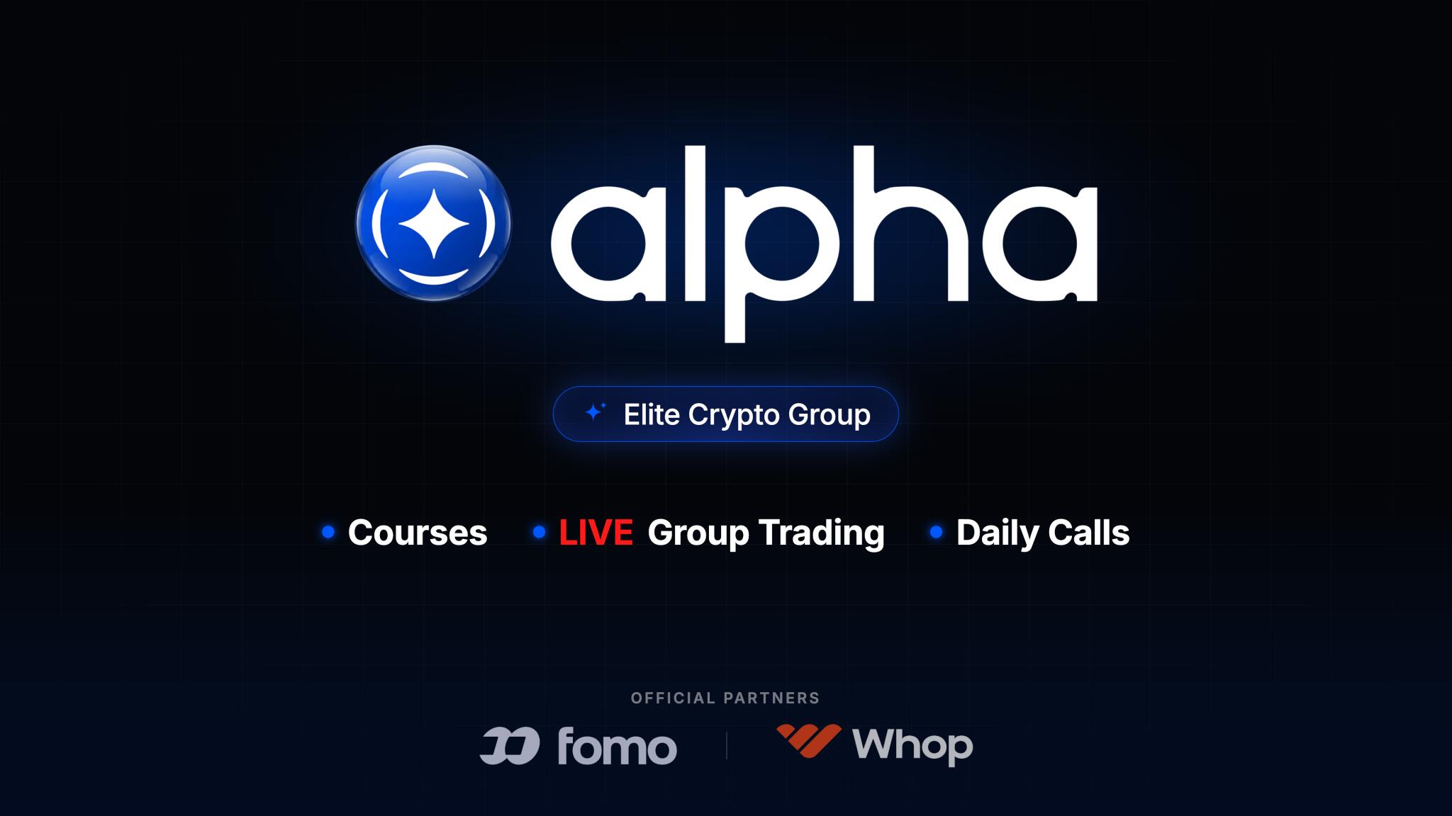 Discovery splash banner for The Alpha Club Discord server