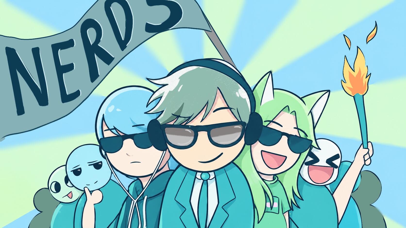 Discovery splash banner for Nerds Hangout Gaming & Social Server Discord server