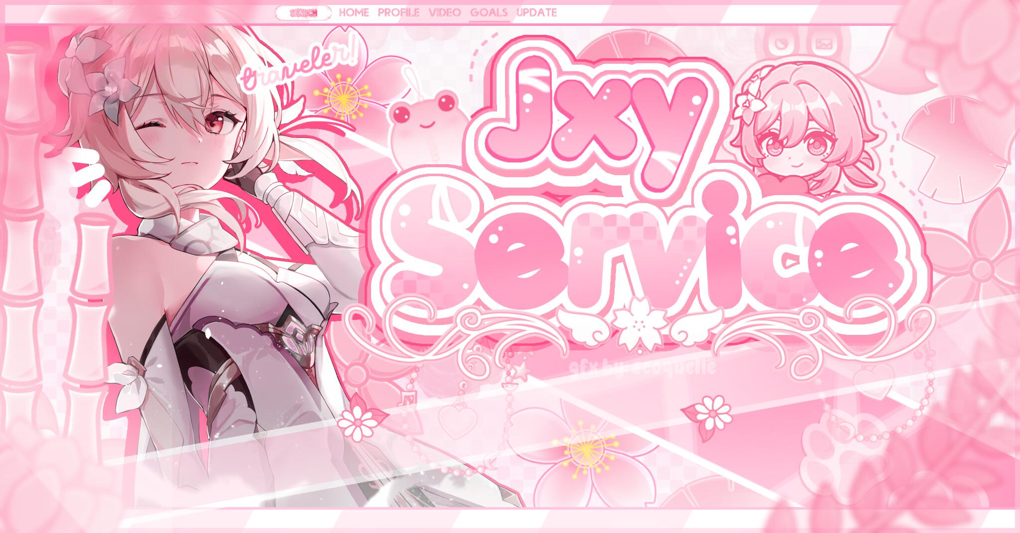 Discovery splash banner for ౿ ׂ ִ . Jxy Service Discord server