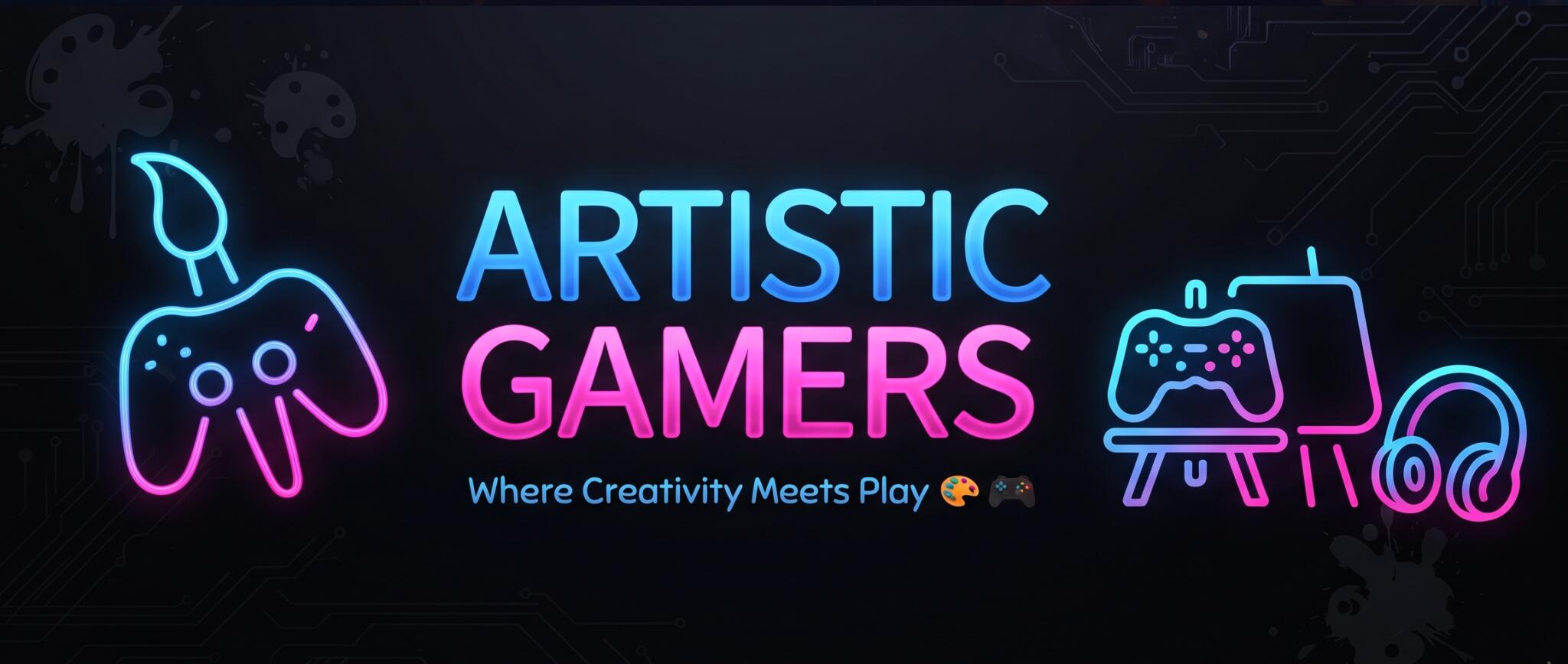 Discovery splash banner for ◈ The Artistic Gamers ◈ Discord server