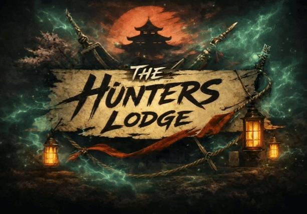 Discovery splash banner for The Hunters Lodge Discord server