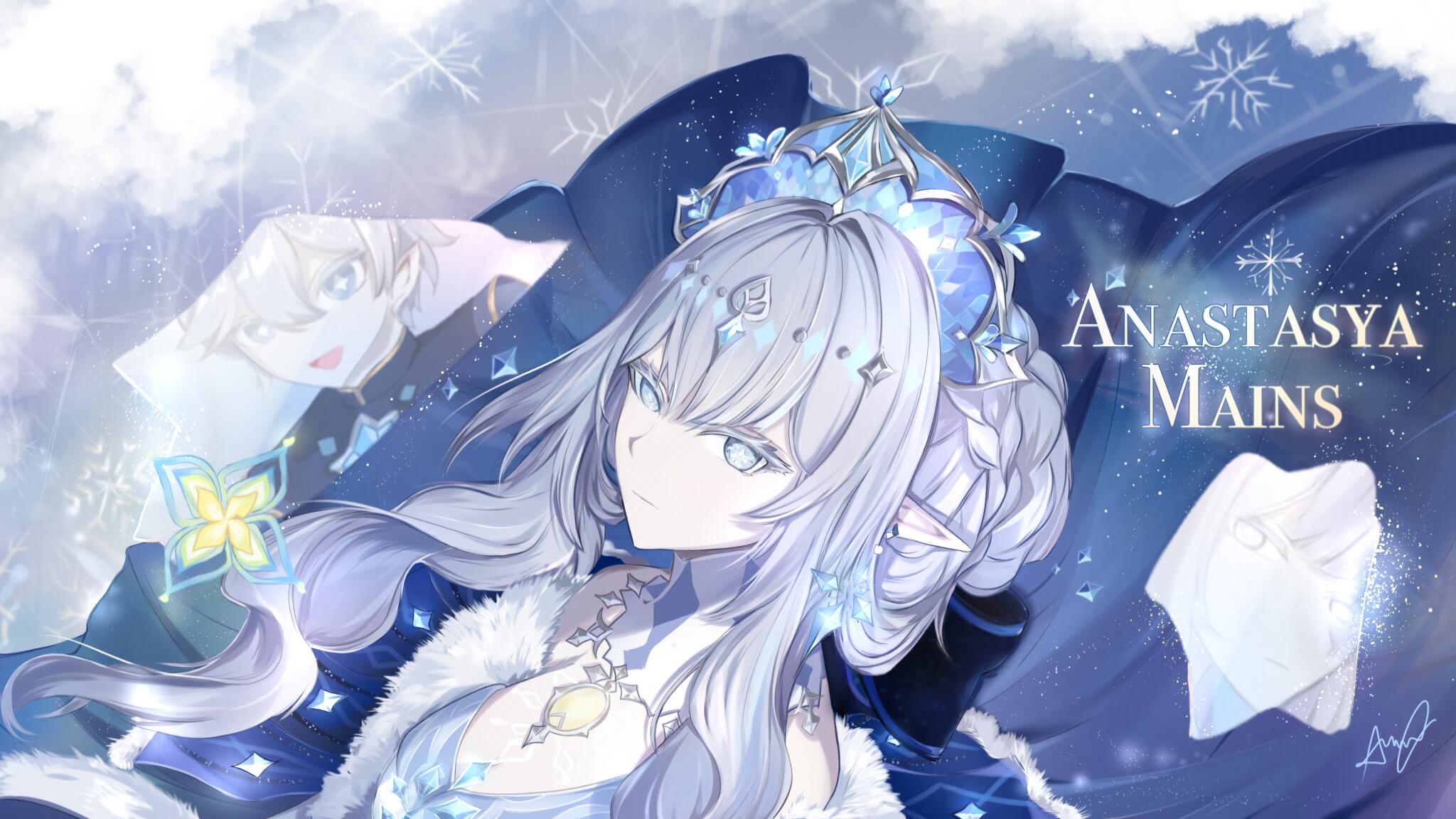 Discovery splash banner for Anastasya Mains | Genshin Impact Discord server