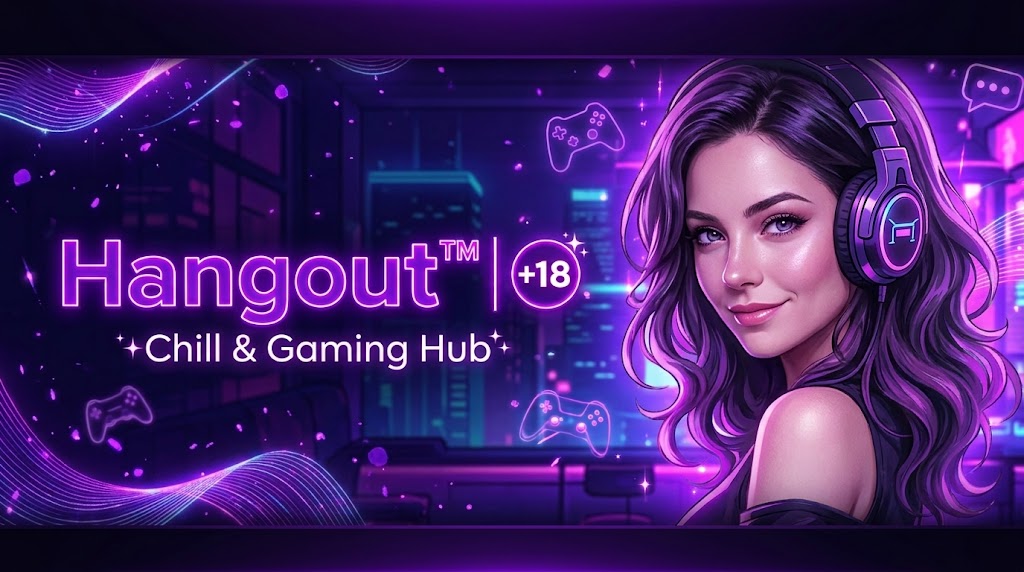 Discovery splash banner for Hangout™ | +18 (LIVE SHOW) Discord server