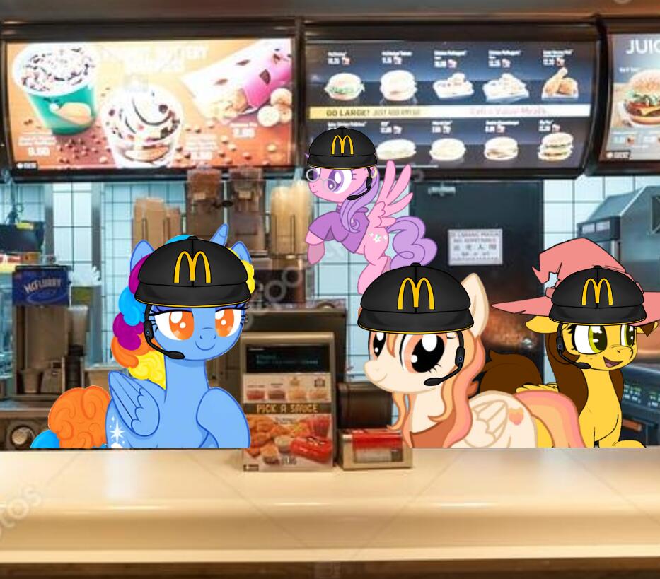 Discovery splash banner for Ponyville Cafe - MLP Discord server