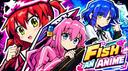 Discovery splash banner for Fish an Anime RNG | Trading & Values Discord server