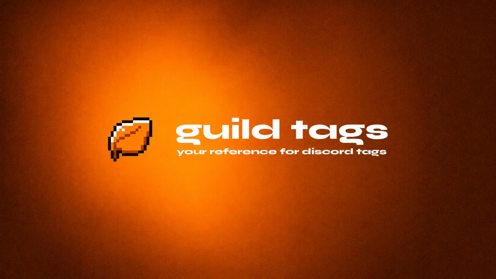 Discovery splash banner for Guild Tags | 260k+ Tags Discord server