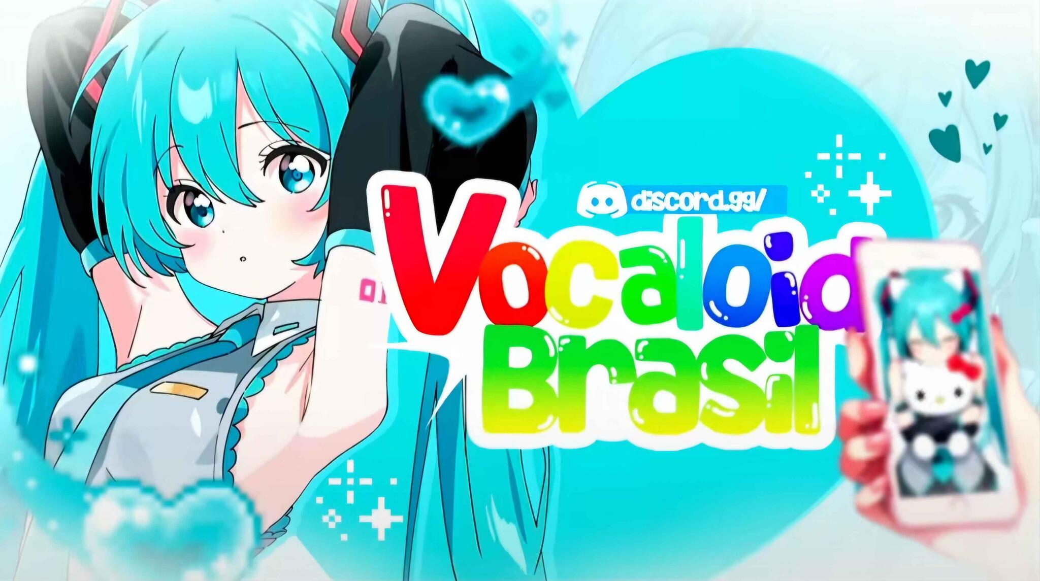 Discovery splash banner for Vocaloid Brasil 🇧🇷 Discord server