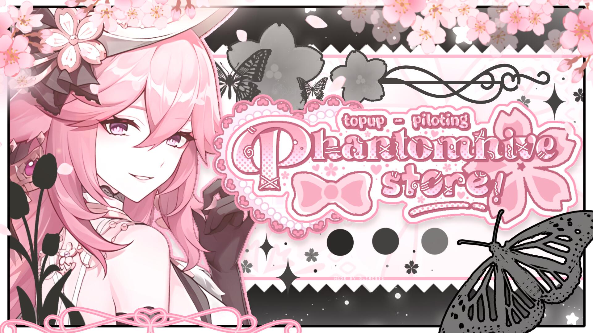 Discovery splash banner for ⟡ ꒰ phantomhive store ꒱ .ᐟ Discord server