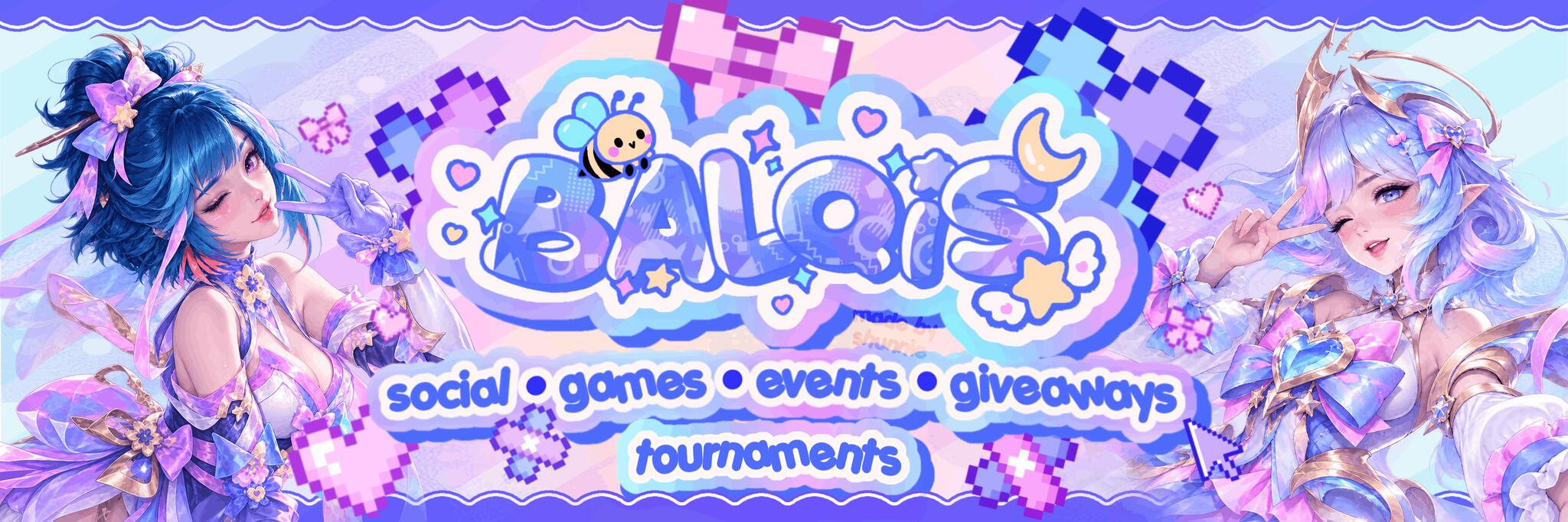 Discovery splash banner for ! /balqis mlbb roblox #1 gaming family Discord server