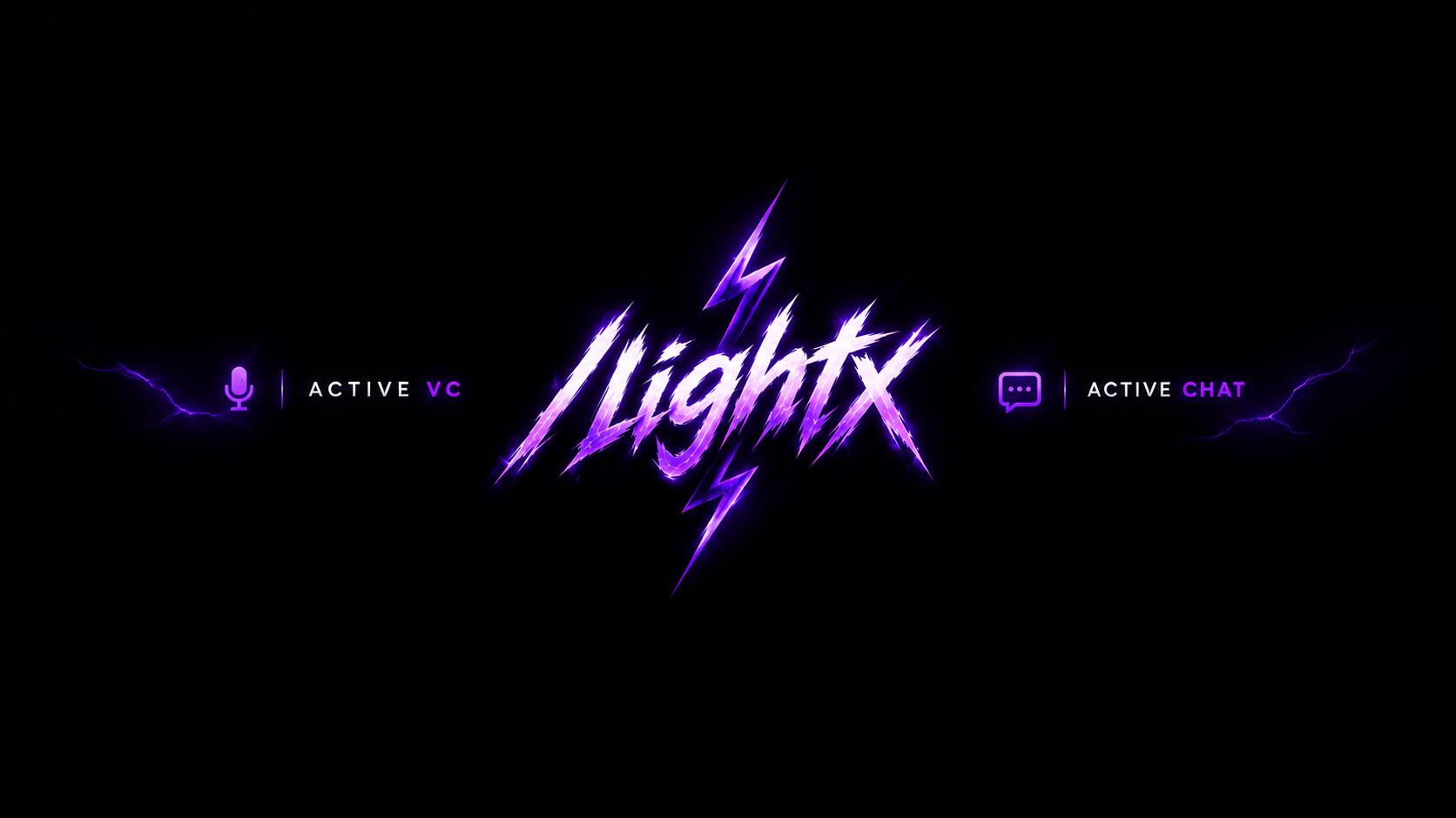 Discovery splash banner for /Lightx | Social • Chat • VC • Emotes • Chill • Fun • Active Discord server