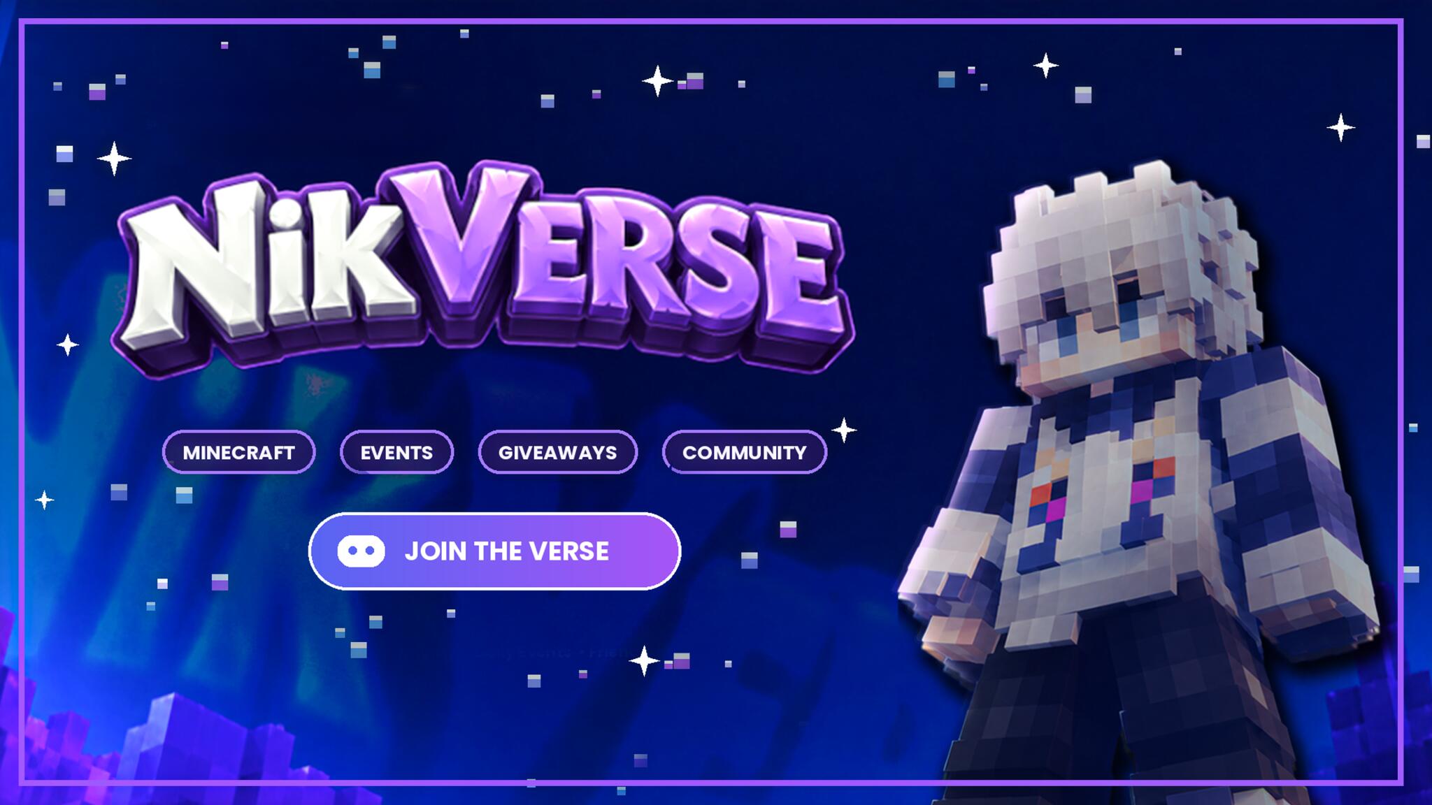Discovery splash banner for NikVerse Discord server