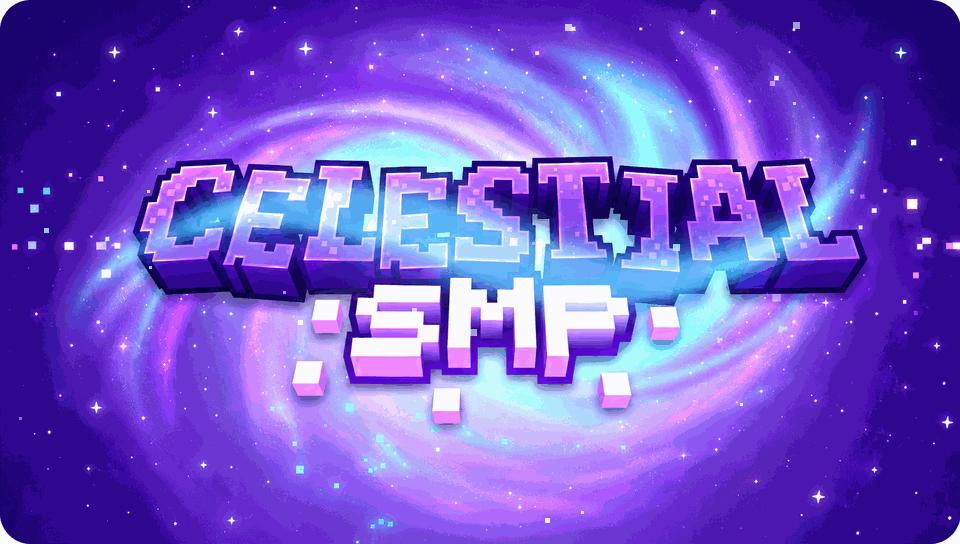 Discovery splash banner for Celestial SMP Discord server