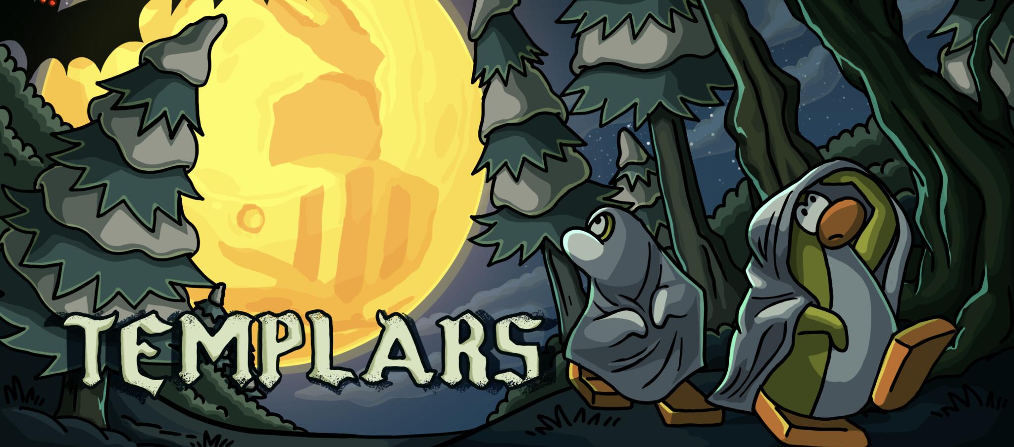 Discovery splash banner for Templars Discord server