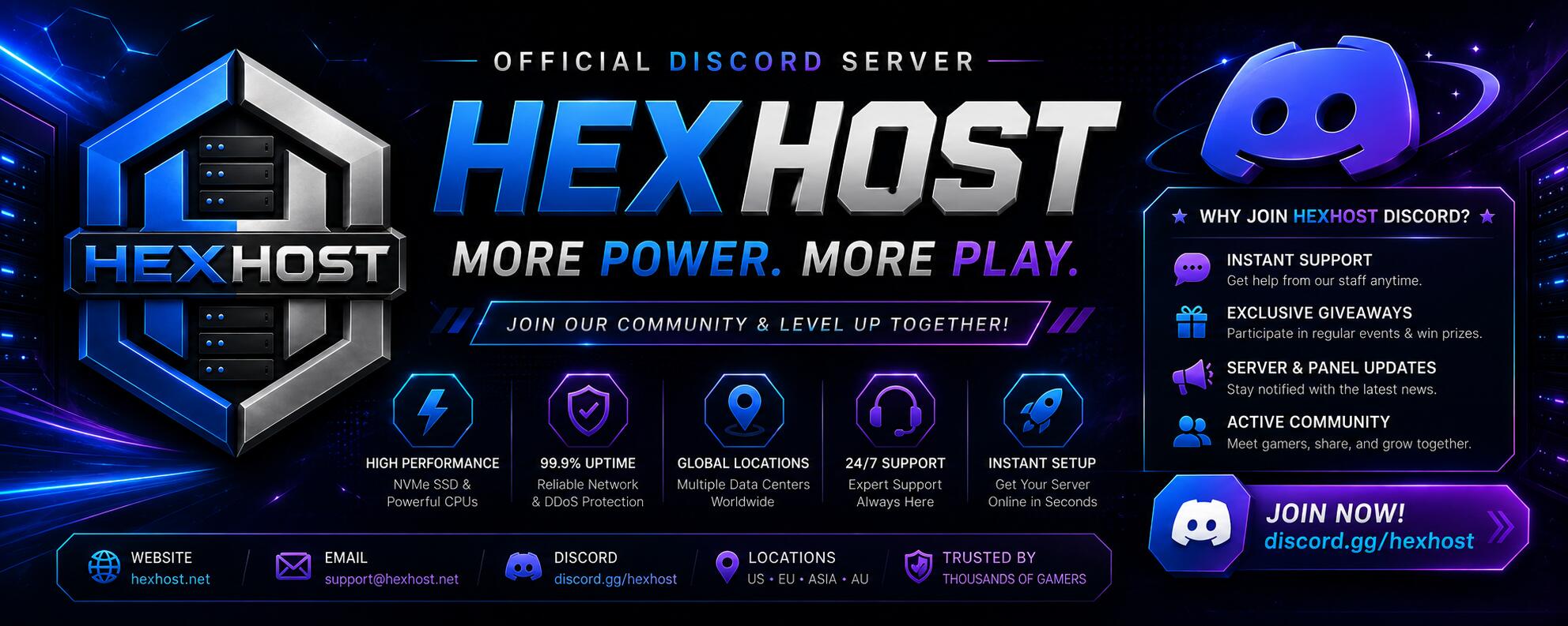 Discovery splash banner for Hexies 1.9+ Discord server