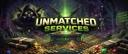 Discovery splash banner for Unmatched Services Discord server