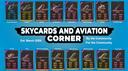 Discovery splash banner for Skycards & Aviation Corner Discord server
