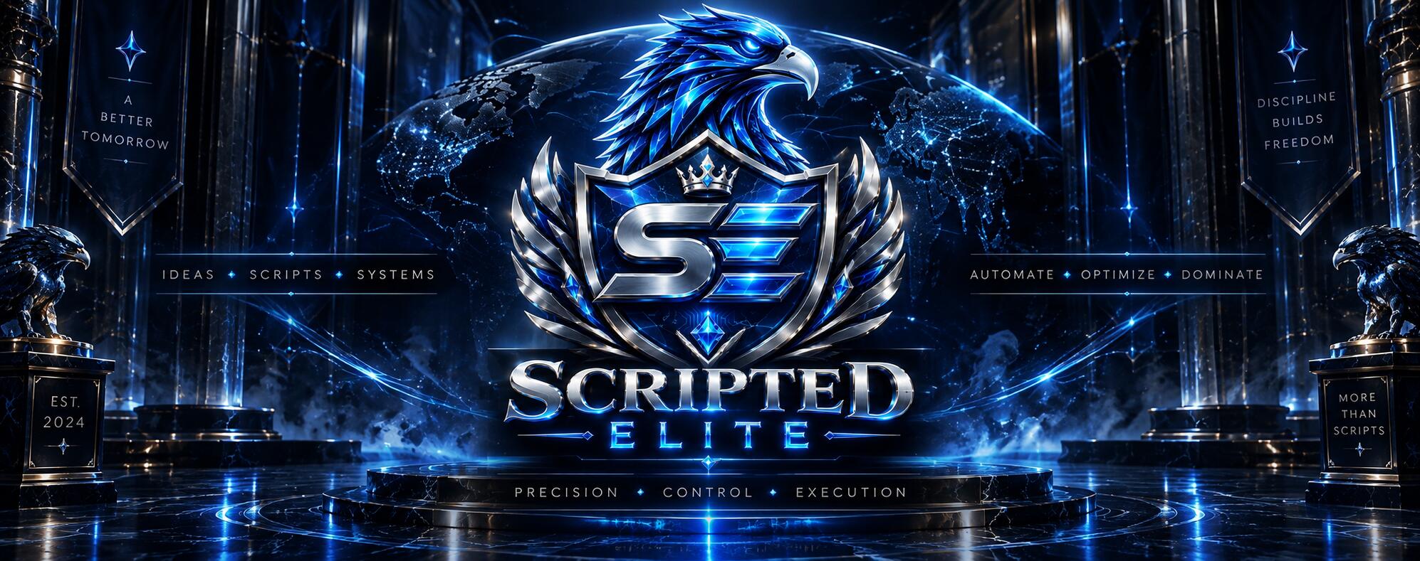 Discovery splash banner for Scripted Elite | Free Cronus Zen Scripts Discord server