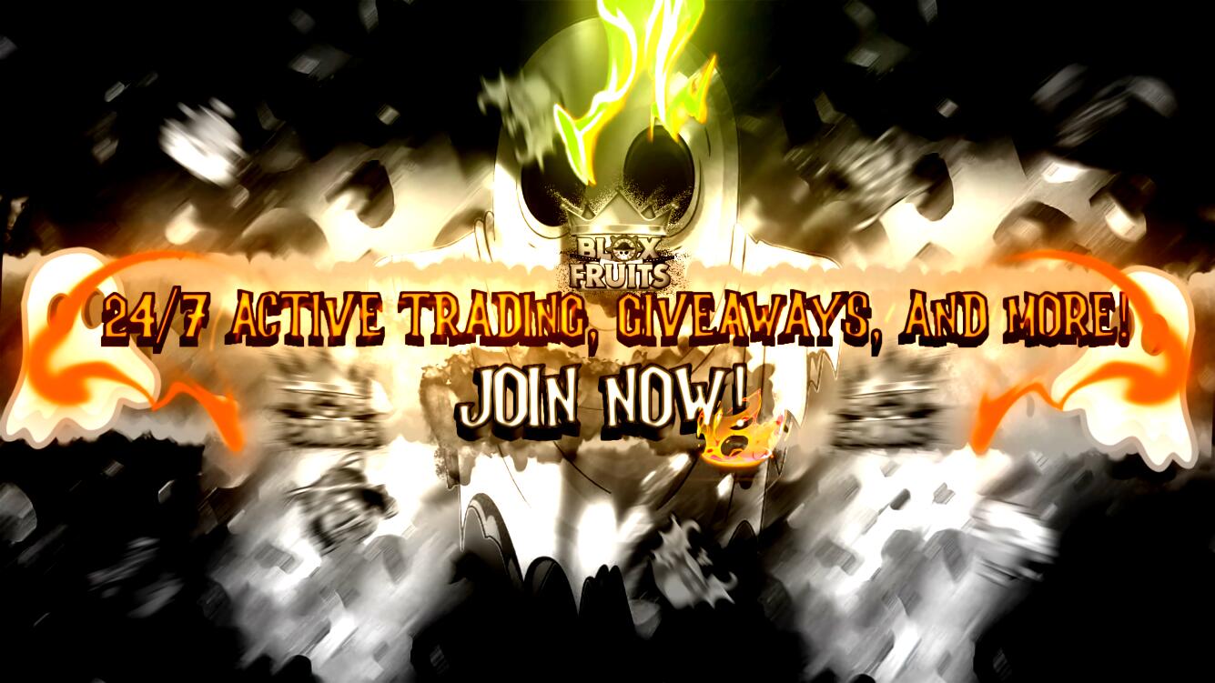 Discovery splash banner for Bloxfruit | Market & Giveaways Discord server