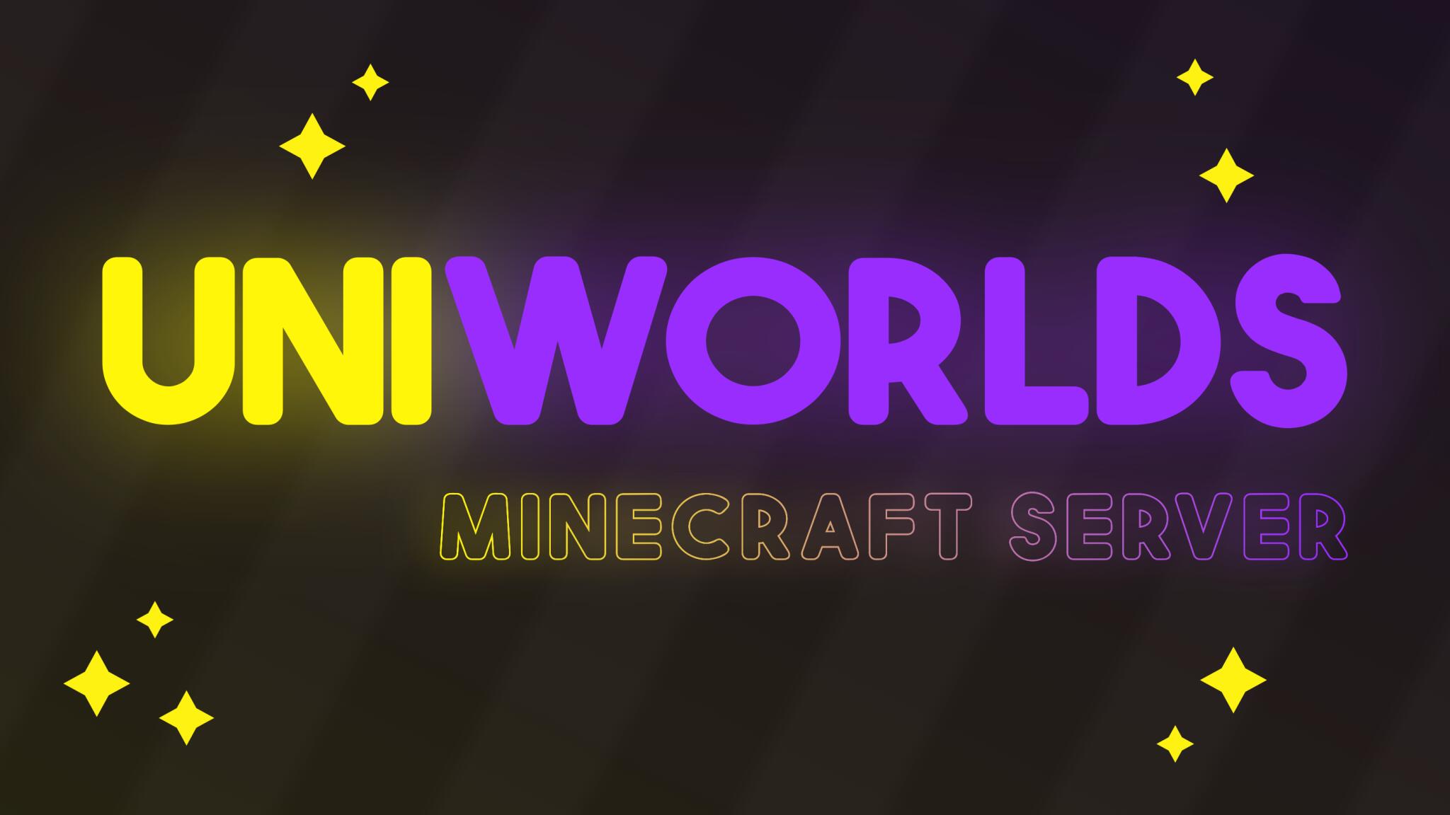 Discovery splash banner for UniWorlds | Gaming Platform Discord server