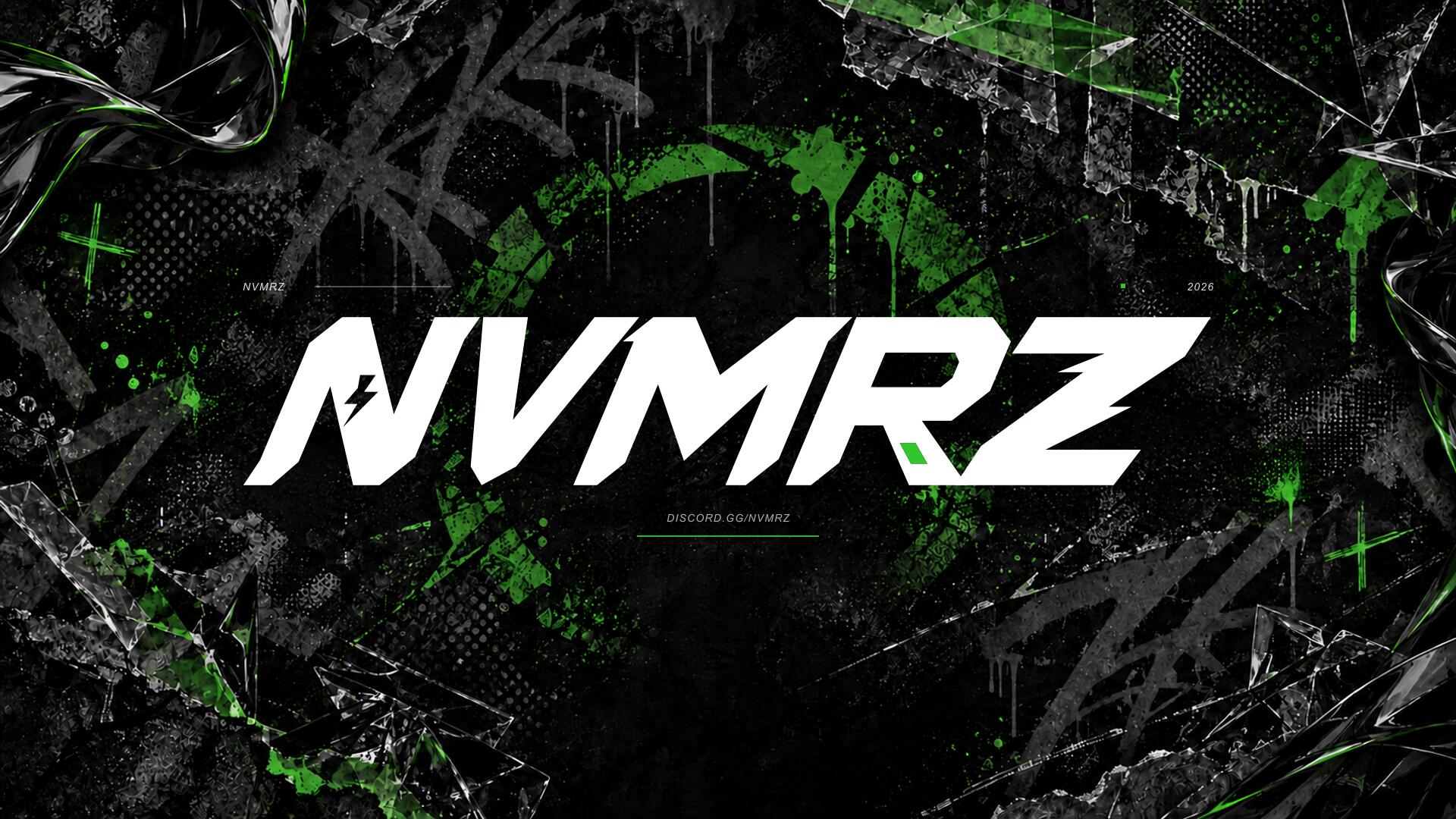 Discovery splash banner for NVMRZ | 10.24.26 Discord server