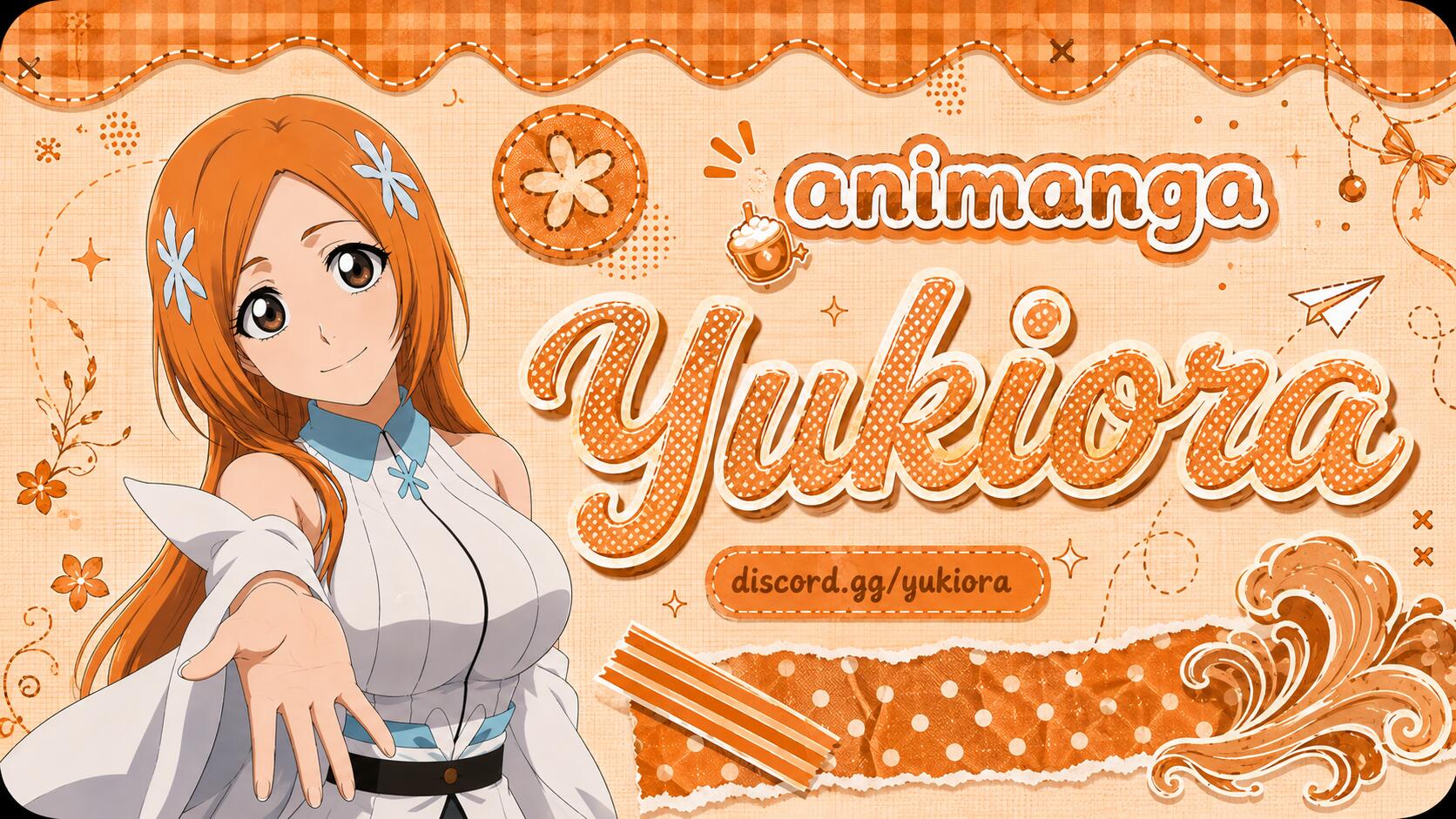 Discovery splash banner for 🧡: Yukiora ✰ Anime・Sohbet・Oyun ˚♡ #ÇEKİLİŞ Discord server