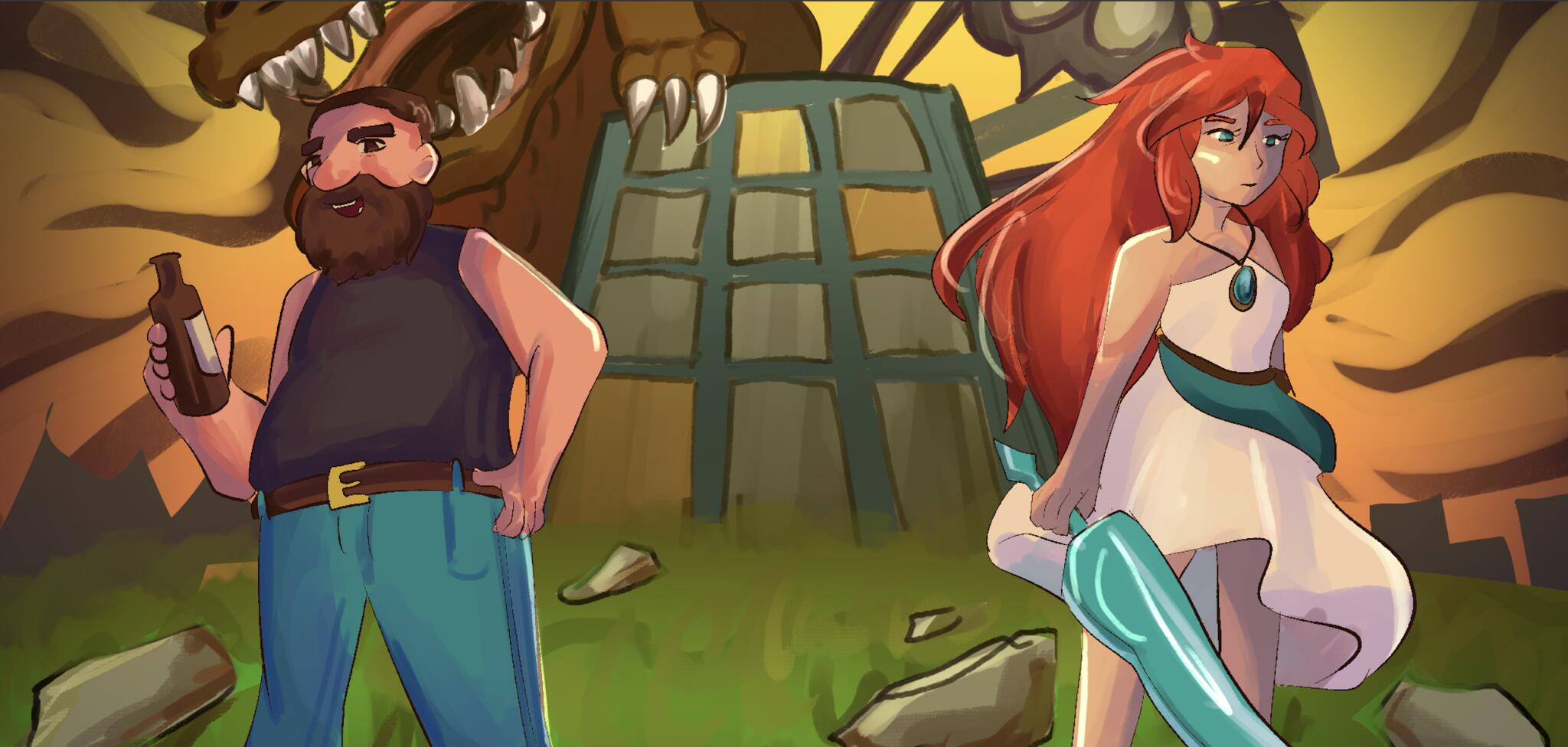 Discovery splash banner for Mai: Child of Ages & Suicide Guy Discord server