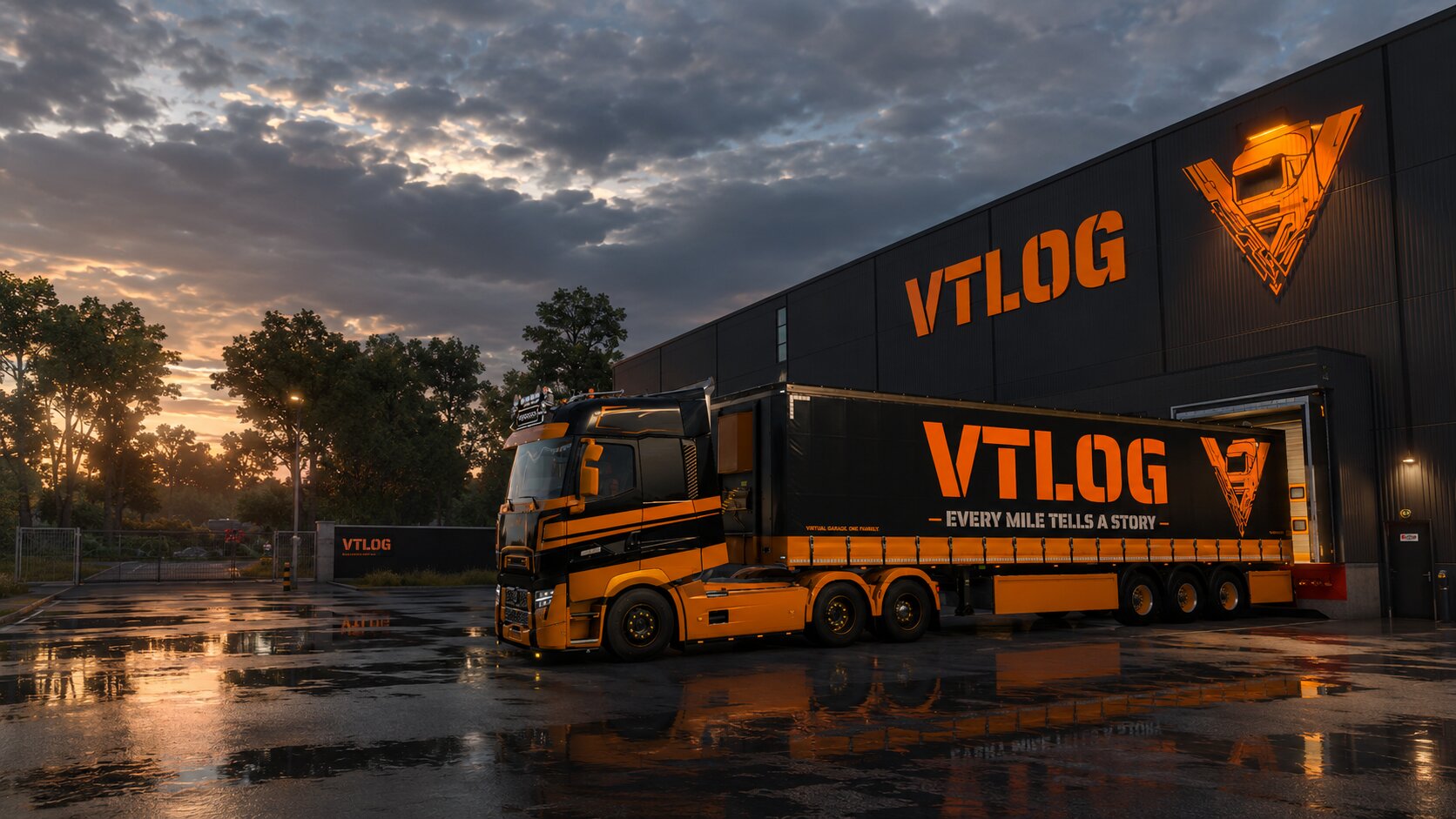 Discovery splash banner for VTLog.net - Virtual Truck Log Discord server