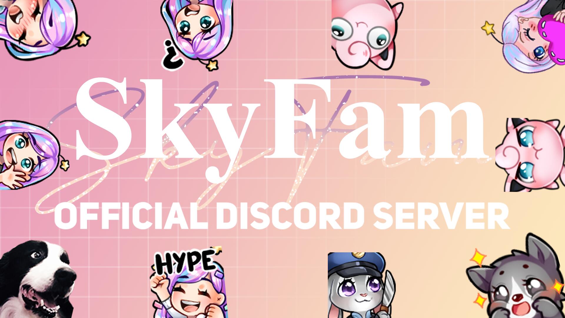 Discovery splash banner for Sky Fam⛅ Discord server