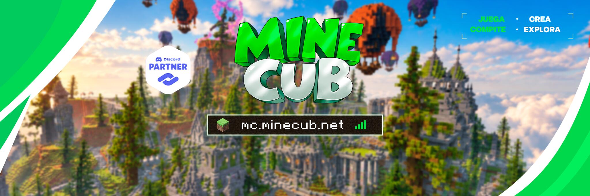 Discovery splash banner for MineCub NetWork Discord server