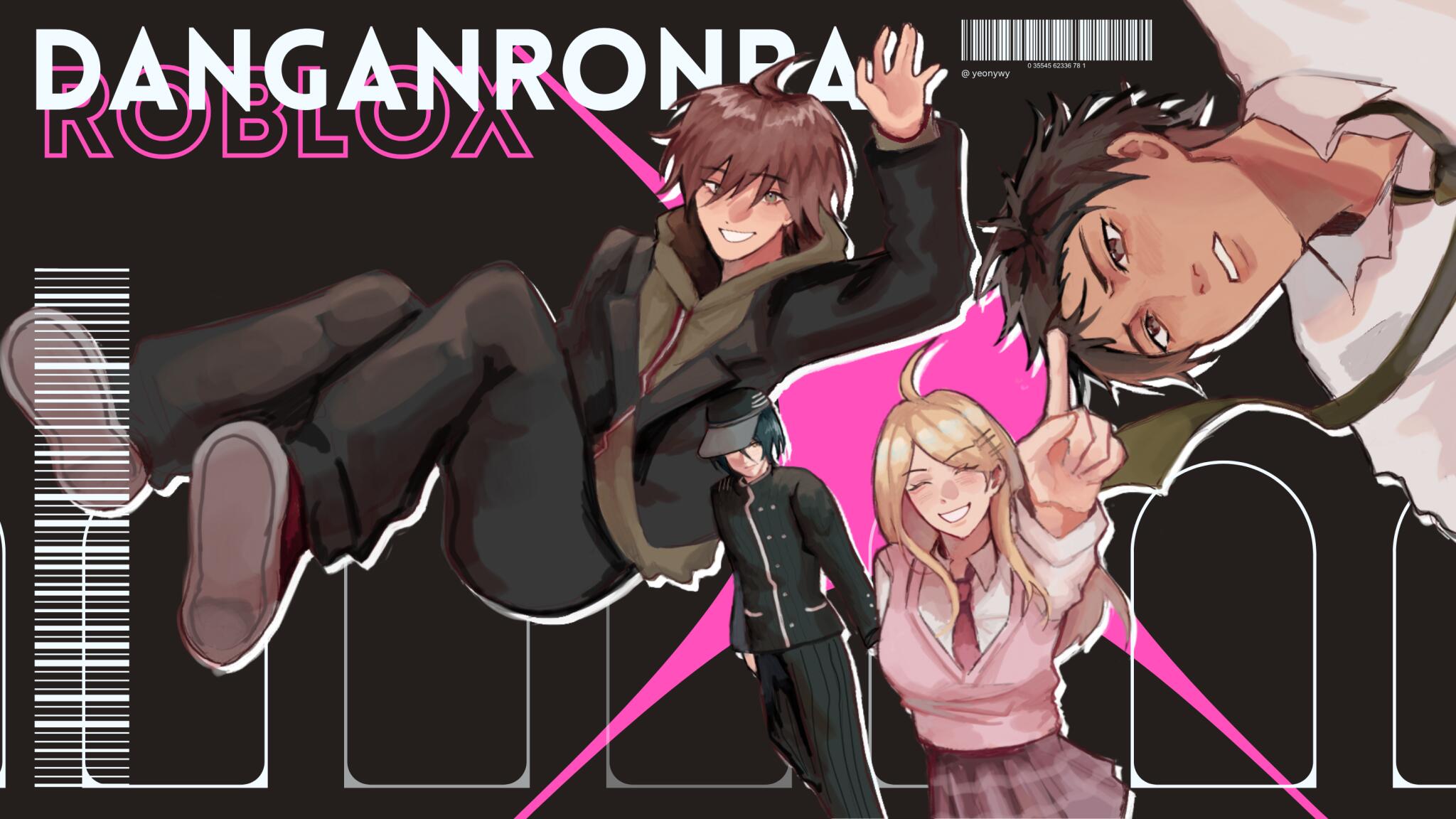 Discovery splash banner for Danganronpa Roblox Discord server