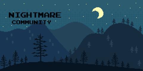 Discovery splash banner for Nightmare Discord server