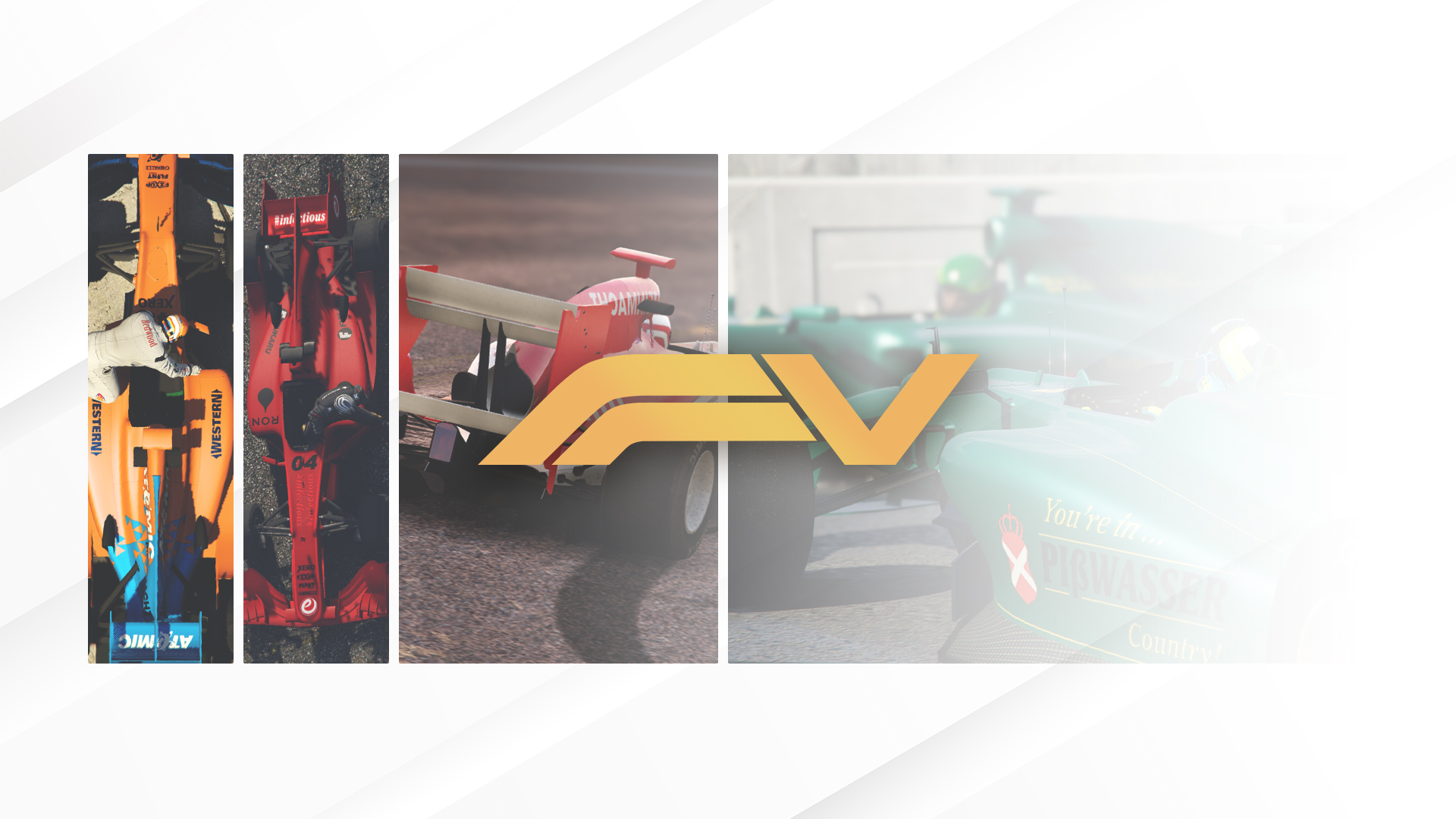 Discovery splash banner for Formula V Discord server