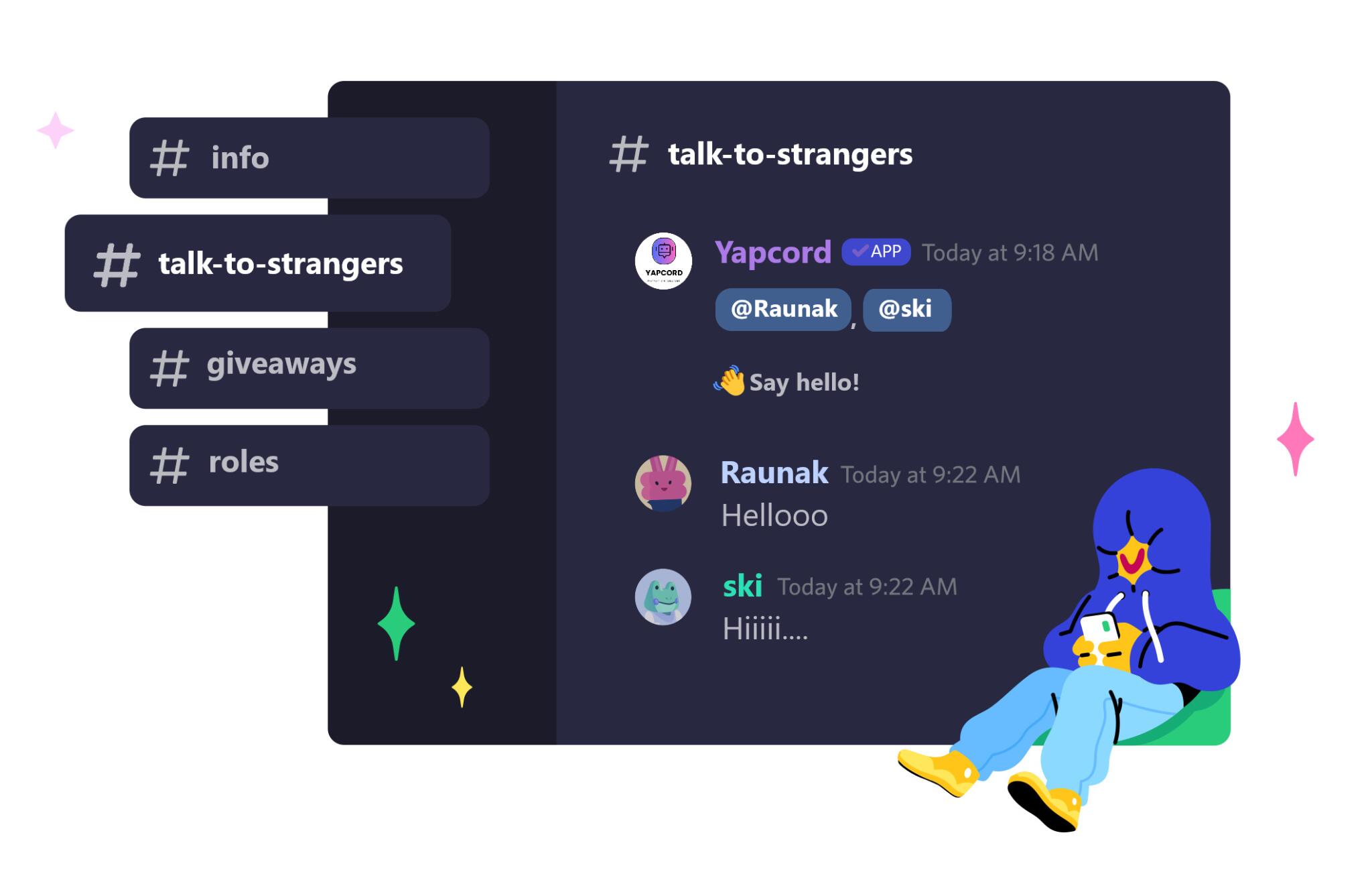 Discovery splash banner for Yapcord Discord server