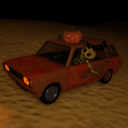 Discovery icon for a spooky desrt Discord server